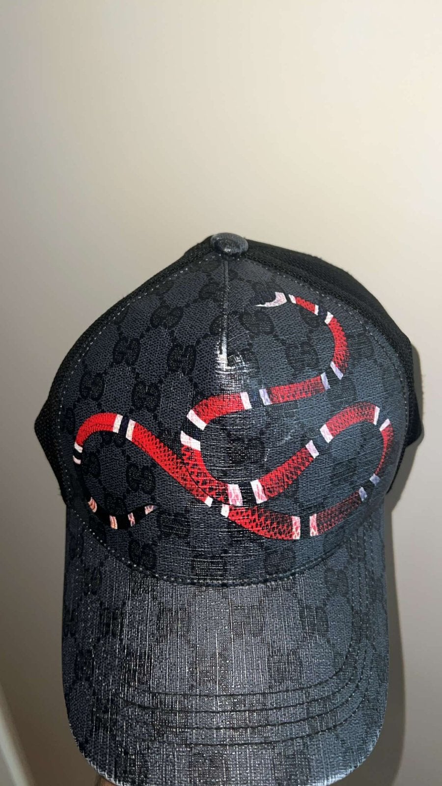 Gucci pet met een slang, Kleding | Heren, Hoeden en Petten, Ophalen of Verzenden, Gedragen, One size fits all, Pet