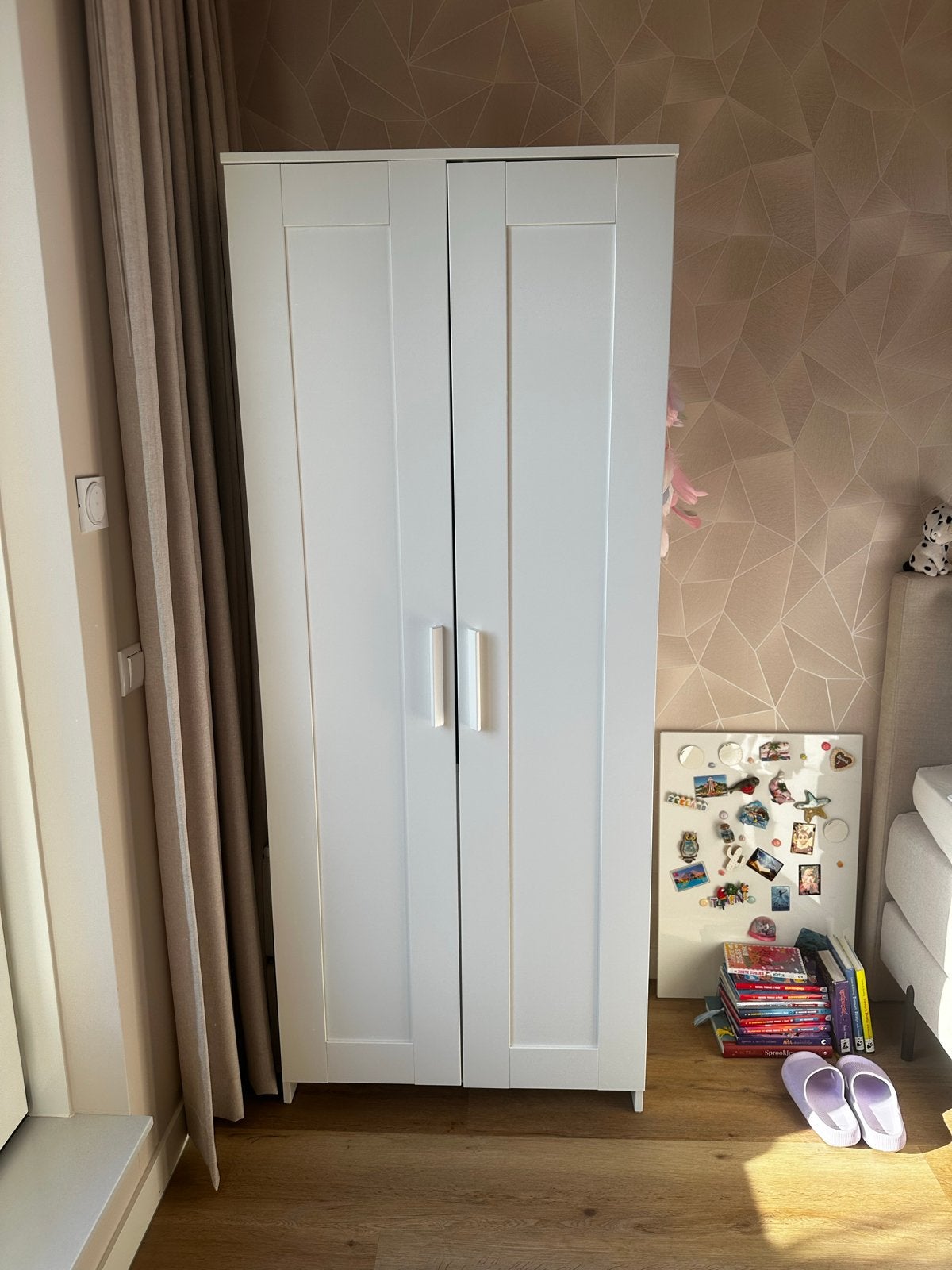 IKEA BRIMNES Kledingkast wit - Zo goed als nieuw, Ophalen, 50 tot 100 cm, Zo goed als nieuw, 150 tot 200 cm
