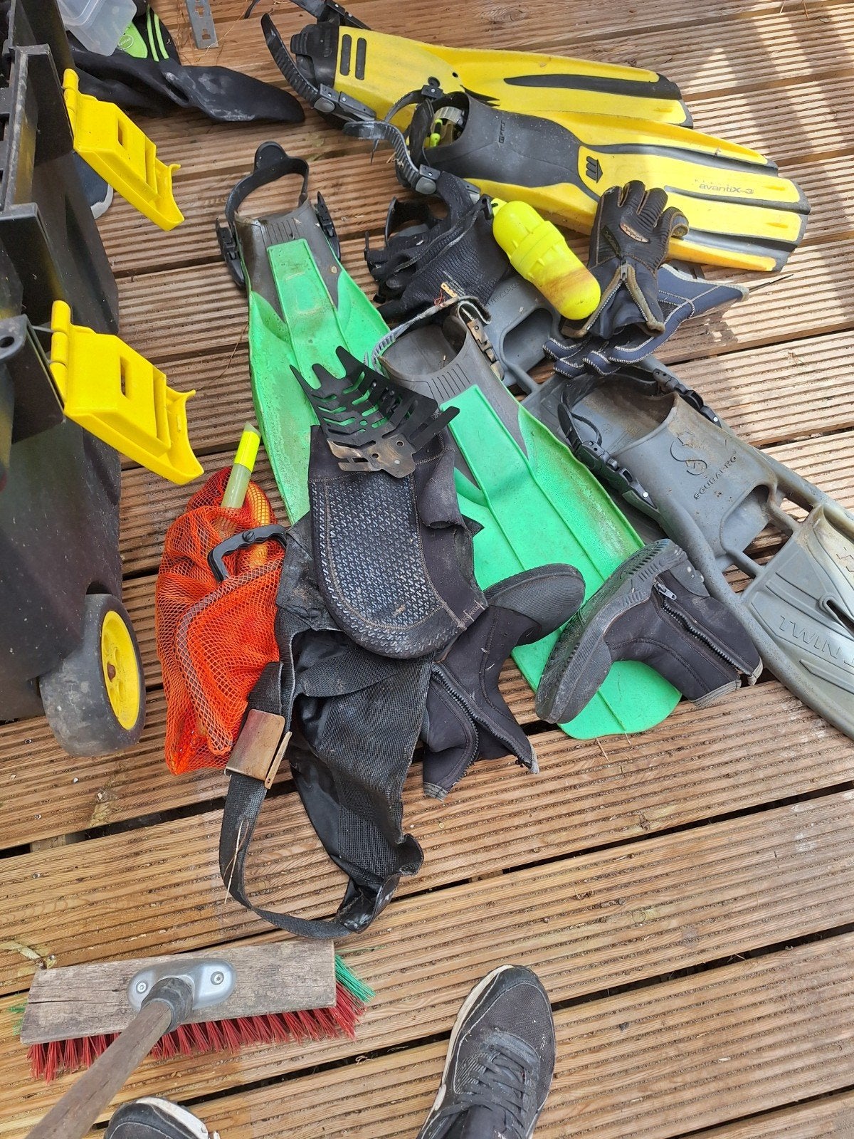 Duikuitrusting: Vinnen, lood en trimvesten, Ophalen of Verzenden