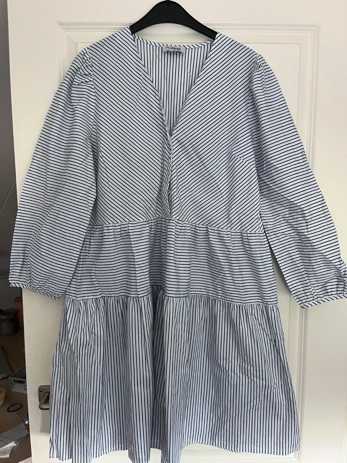 Fluresk jurk blauw/wit streep maat 40, Kleding | Dames, Maat 38/40 (M), Blauw, Ophalen of Verzenden, Zo goed als nieuw