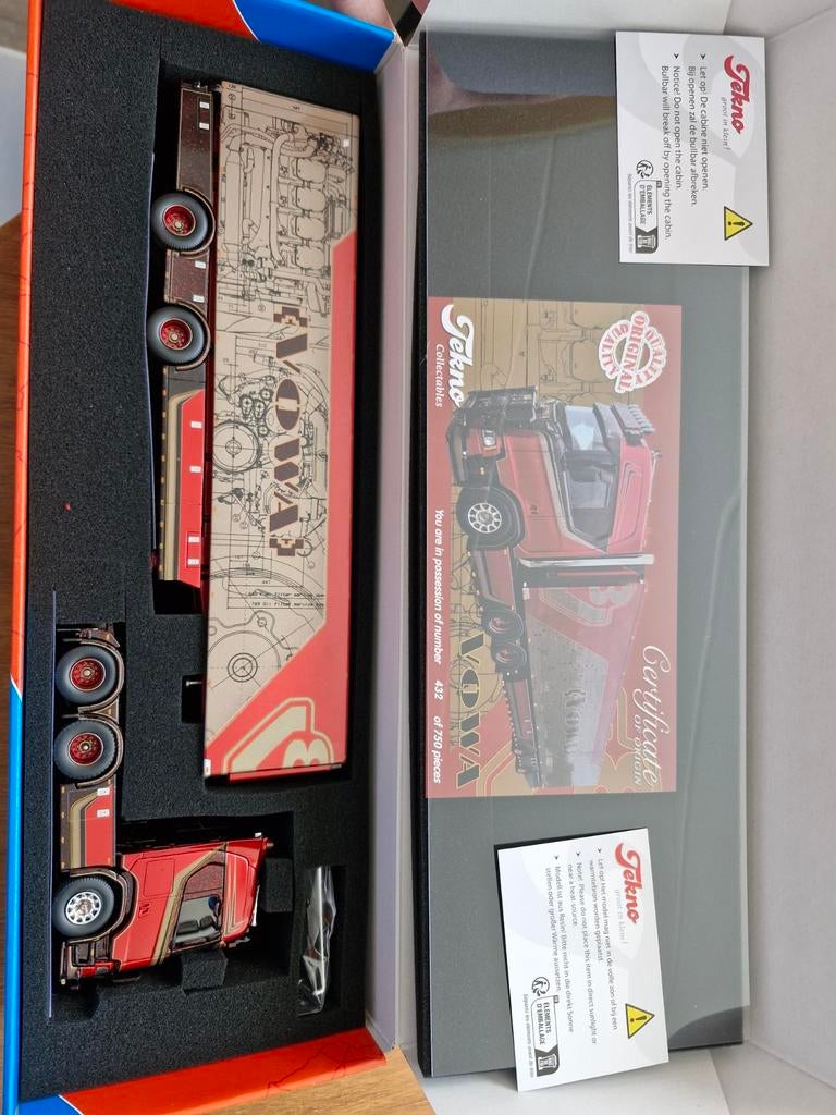 Tekno scania Vowa, Hobby en Vrije tijd, Modelauto's | 1:50, Ophalen of Verzenden, Nieuw, Bus of Vrachtwagen, Tekno