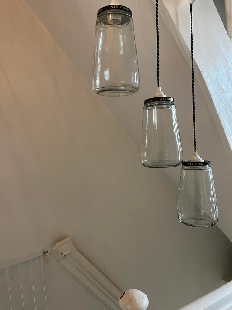 3 hang lampen - Kesbeke - Augurkenkoning - 2,65 liter pot, Huis en Inrichting, Ophalen, Gebruikt