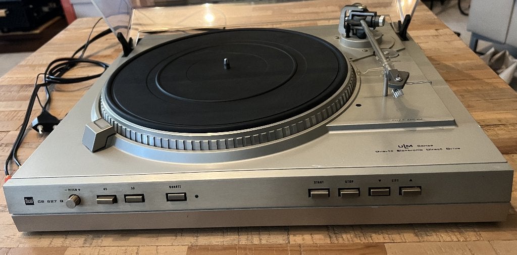 DUAL CS 627 Q, Gebruikt, Automatisch, Ophalen of Verzenden, Platenspeler