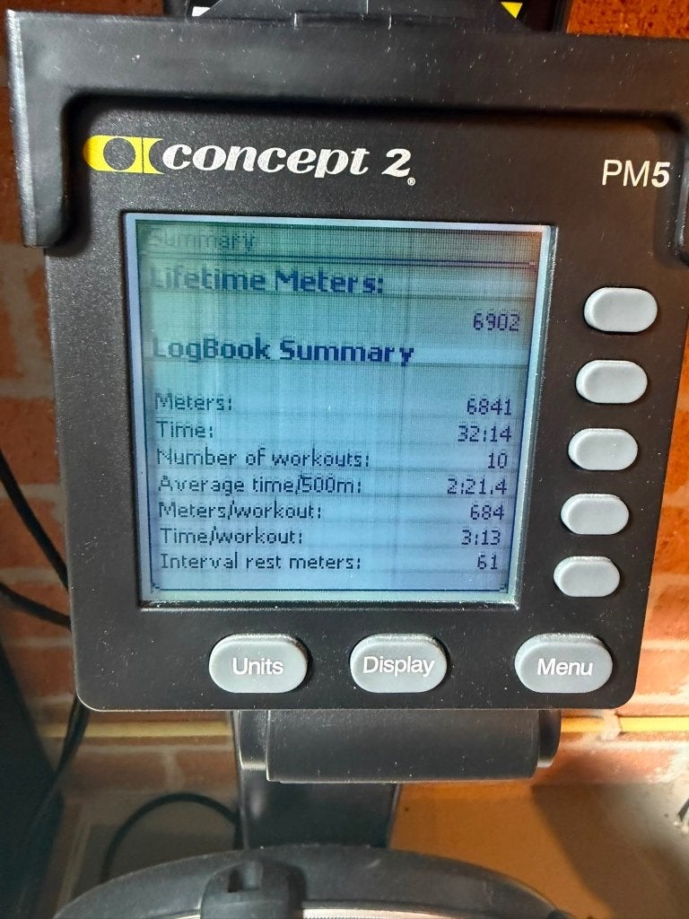 SkiErg Concept2 PM5 die pas 7 km gebruikt is, Ophalen, Benen, Overige typen, Zo goed als nieuw