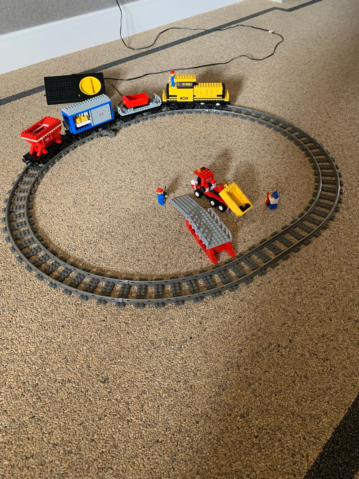 Elekt. LEGO Trein Set met Rails, Locomotief en Wagons 4564, Overige thema's, Lego, Ophalen of Verzenden, Zo goed als nieuw