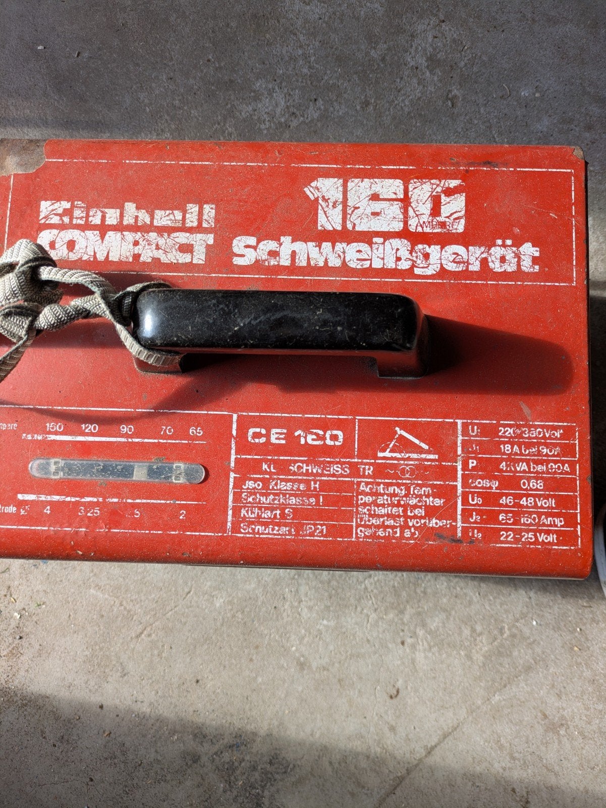 lasapparaat booglassen elektrodelassen einhell, Ophalen, Gebruikt, 150 tot 250 ampère, Overige typen