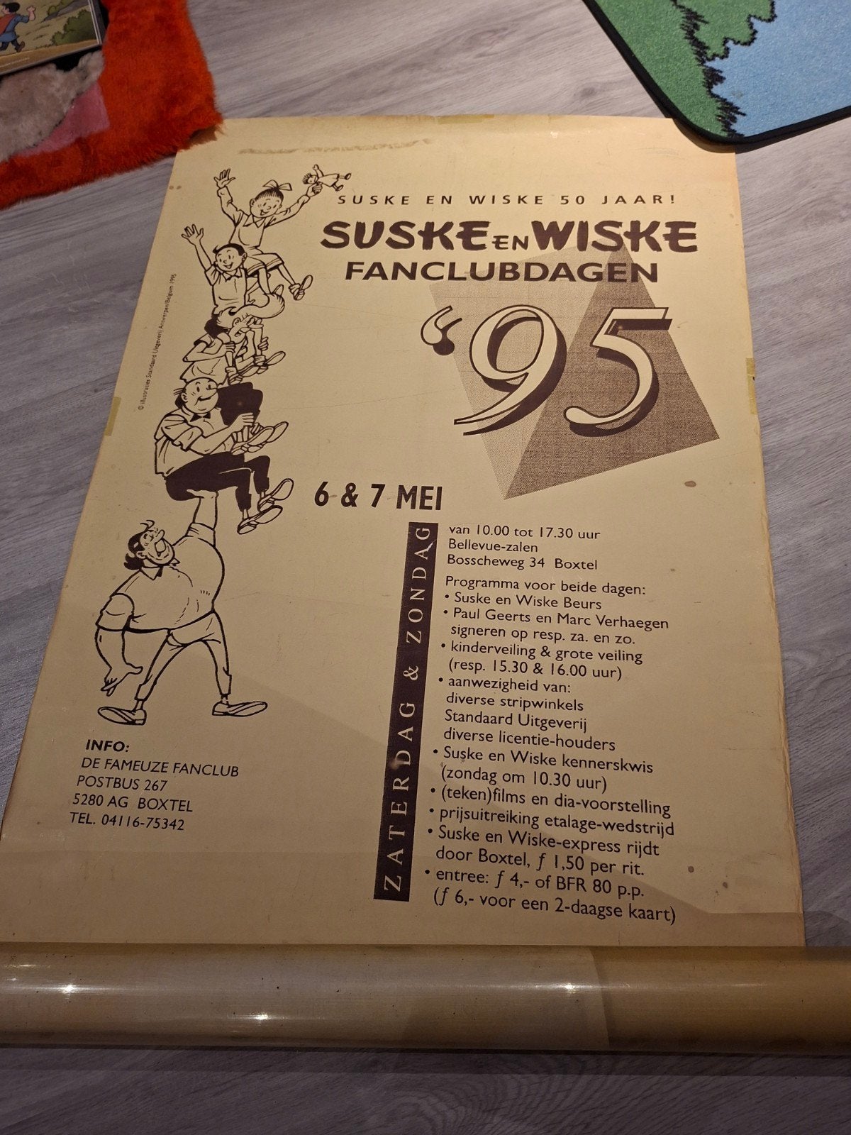 suske en wiske poster 2   fandag, Verzamelen, Ophalen of Verzenden, Suske en Wiske, Gebruikt, Boek of Spel
