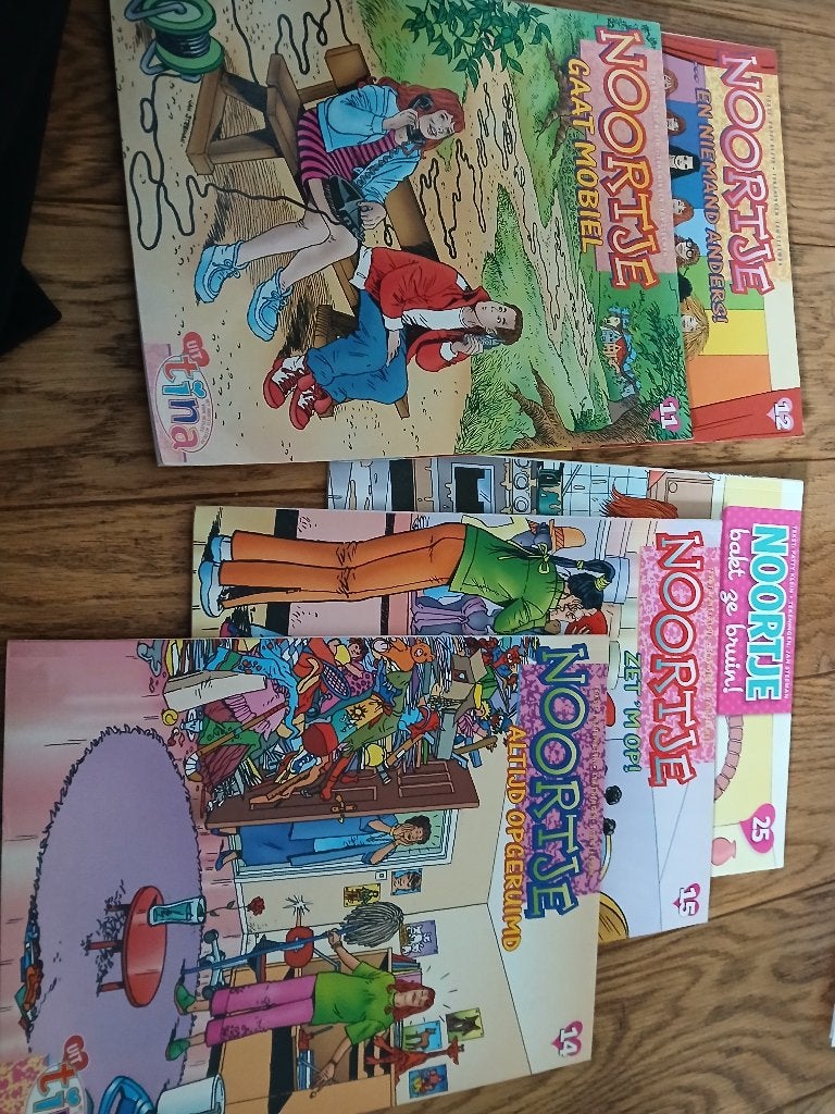 Stripboeken Noortje nummer 11, 12, 14, 15 en 25, Meerdere stripboeken, Ophalen, Gelezen