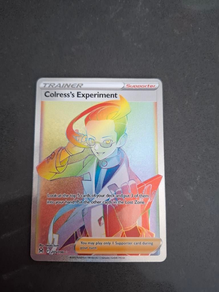 Colress's Experiment Rainbow Rare Pokémon Kaart - NM/M, Ophalen of Verzenden, Zo goed als nieuw, Losse kaart, Foil
