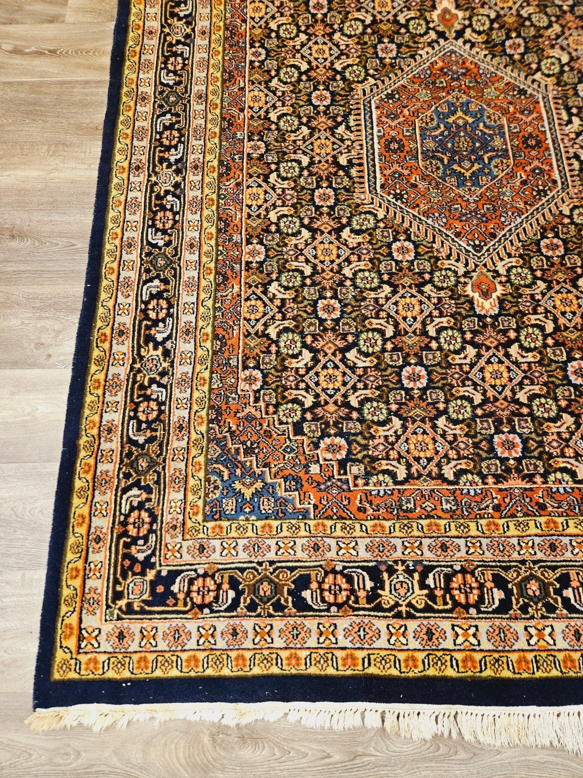Perzisch Handgeknoopt Bidjar Tapijt. prachtige kleuren, Perzisch, 150 tot 200 cm, 200 cm of meer, Ophalen of Verzenden
