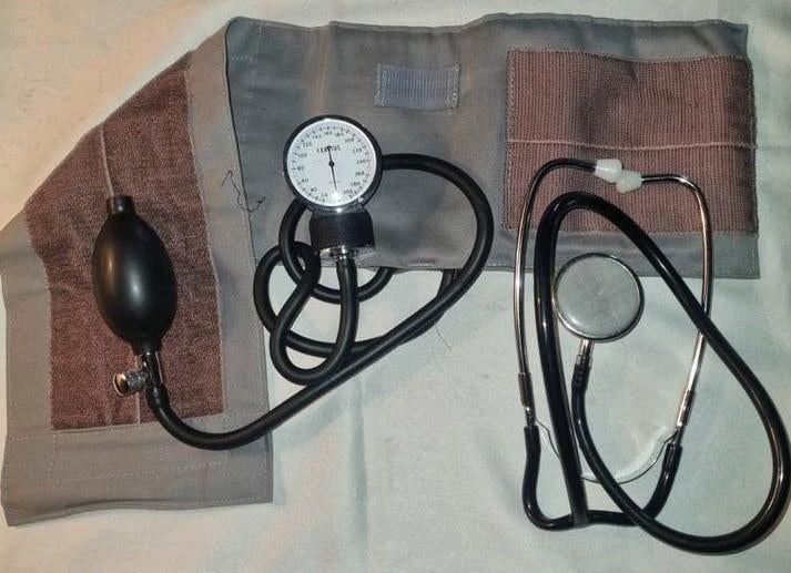 Vintage Bloeddrukmeter en Stethoscoop Jaren '70, Diversen, Ophalen of Verzenden