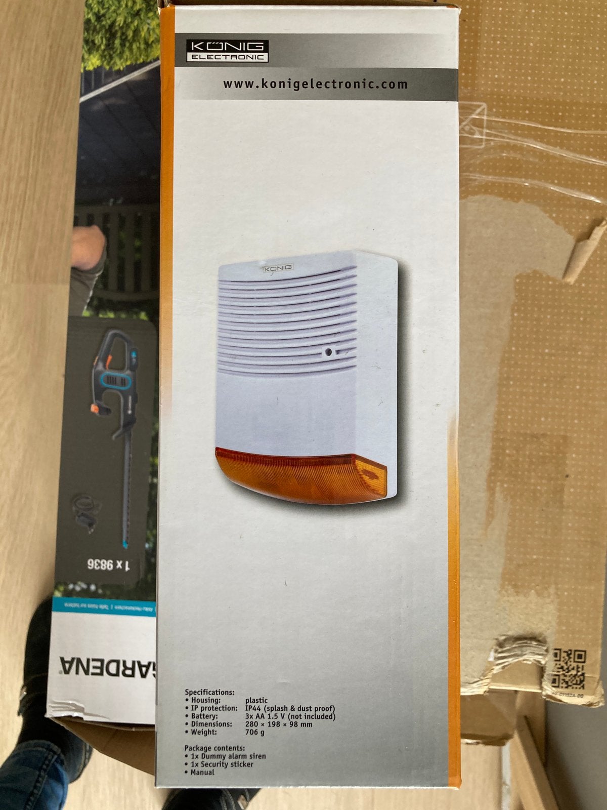 Alarm dummy, sirene. König electronic, Ophalen of Verzenden, Nieuw, Sirene, Overige soorten