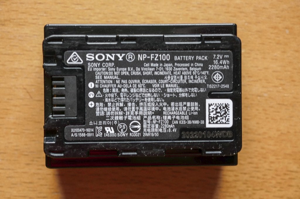 Sony accu NP-FZ100, Audio, Tv en Foto, Fotografie | Accu's en Batterijen, Sony, Gebruikt, Batterij, Sony