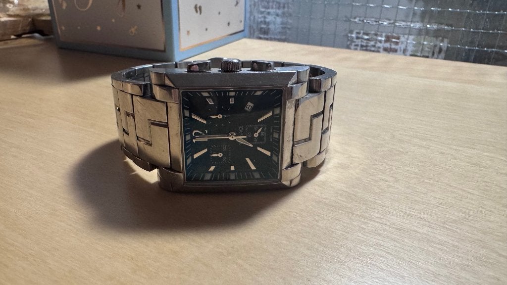 VERSACE FLC99 QUARTZ CHRONONGRAPH, Overige merken, Staal, Staal, Polshorloge