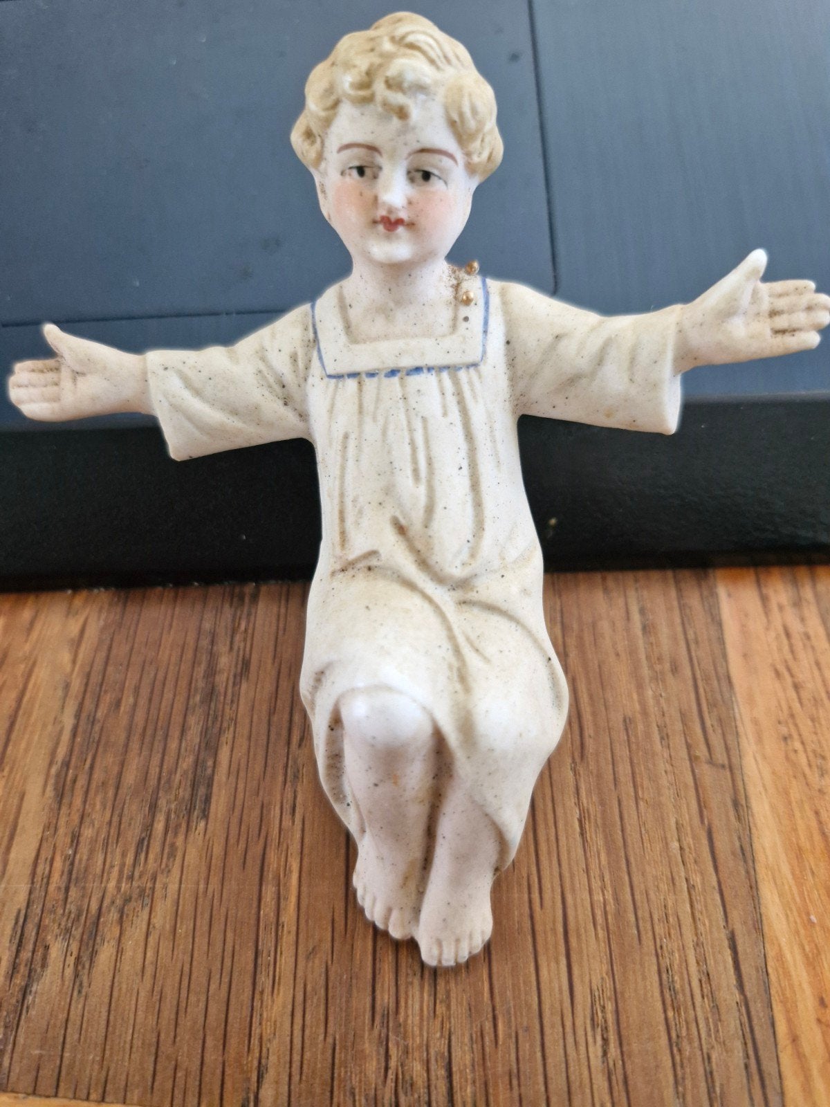 2 Engelen en christus beeldjes, Antiek en Kunst, Ophalen of Verzenden