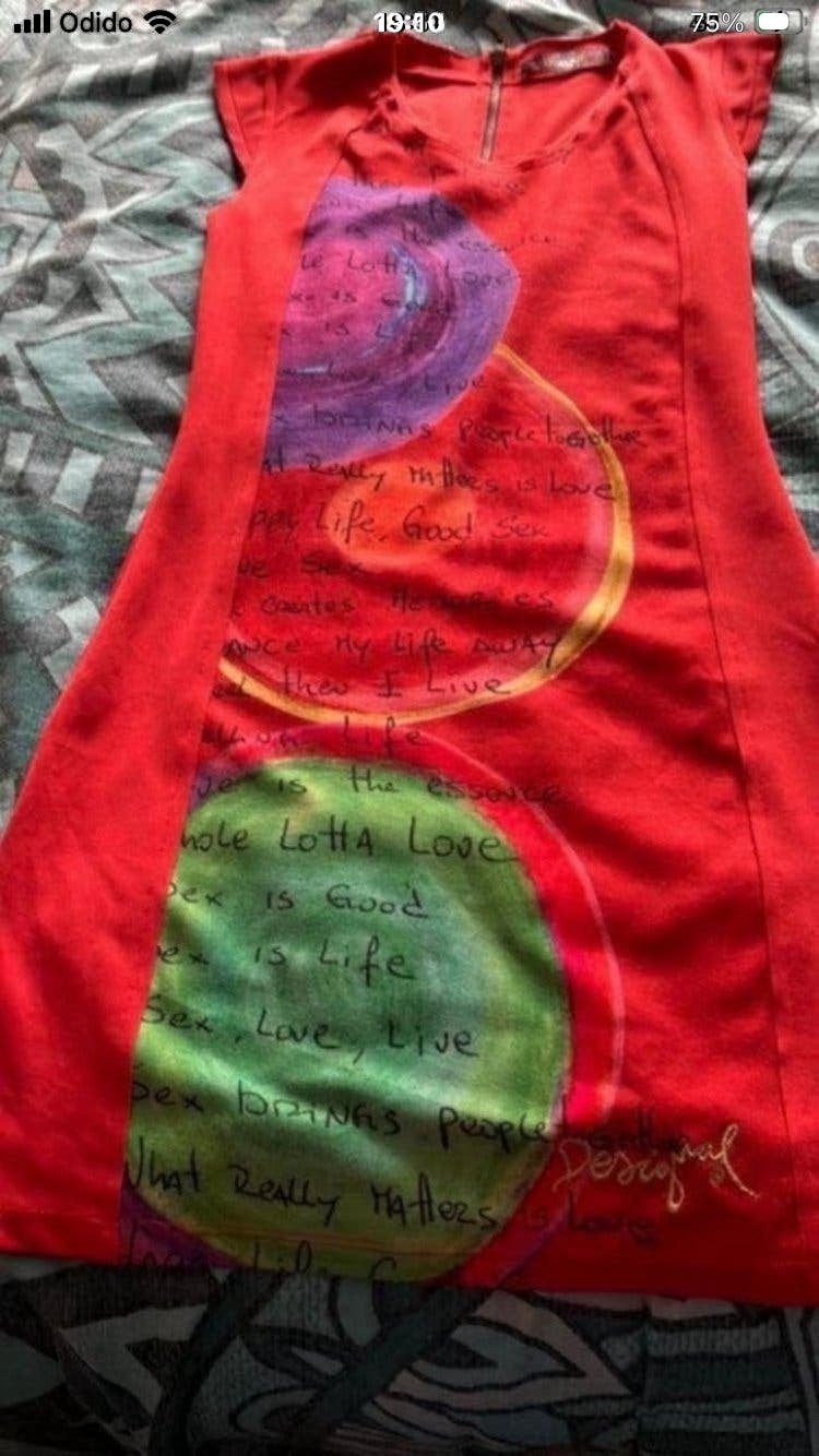 Rode jurk desigual maat  s nieuw, Ophalen of Verzenden, Zo goed als nieuw, Maat 36 (S), Boven de knie