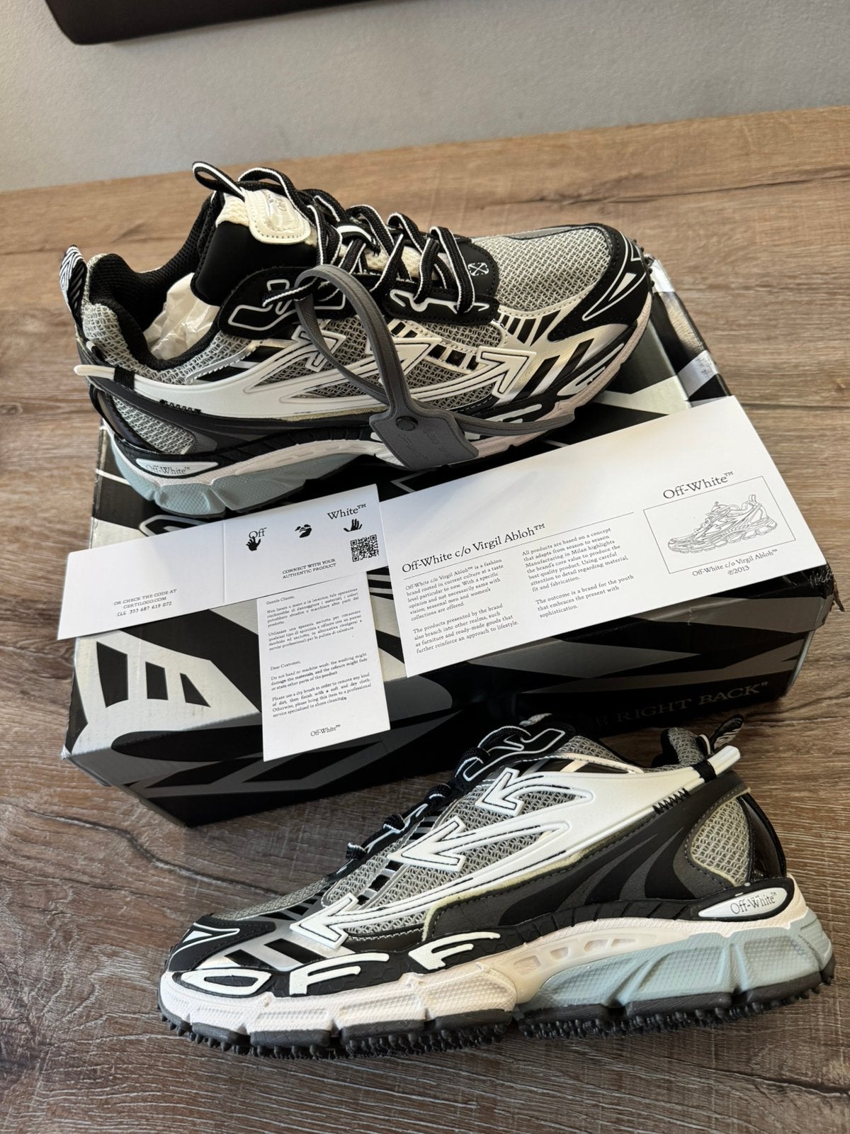 Off white be right back (black) || maat 42  - NIEUW + BEWIJS, Kleding | Heren, Schoenen, Verzenden, Zwart, Nieuw, Sneakers of Gympen