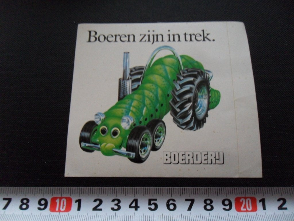 sticker Boeren zijn in trek  BOERDERIJ, Verzamelen, Ophalen of Verzenden, Zo goed als nieuw