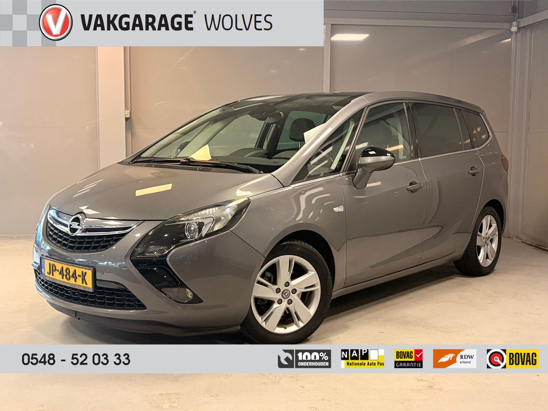 Opel Zafira Tourer 1.4 Blitz 7p. | CAMERA | PANODAK | LEER |, Auto's, Dealer onderhouden, Gebruikt, 4 cilinders, 7 stoelen