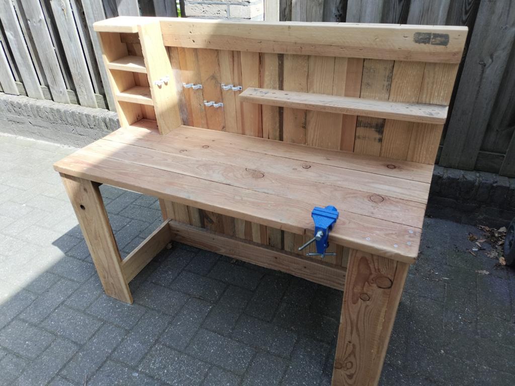 Speel werkbank van hout met bankschroef(je) voor kinderen, Kinderen en Baby's, Ophalen, Gebruikt, Overige typen