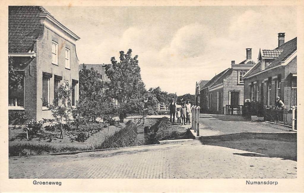 Numansdorp Groeneweg Hoekse Waard, Ophalen of Verzenden, 1920 tot 1940, Ongelopen, Zuid-Holland