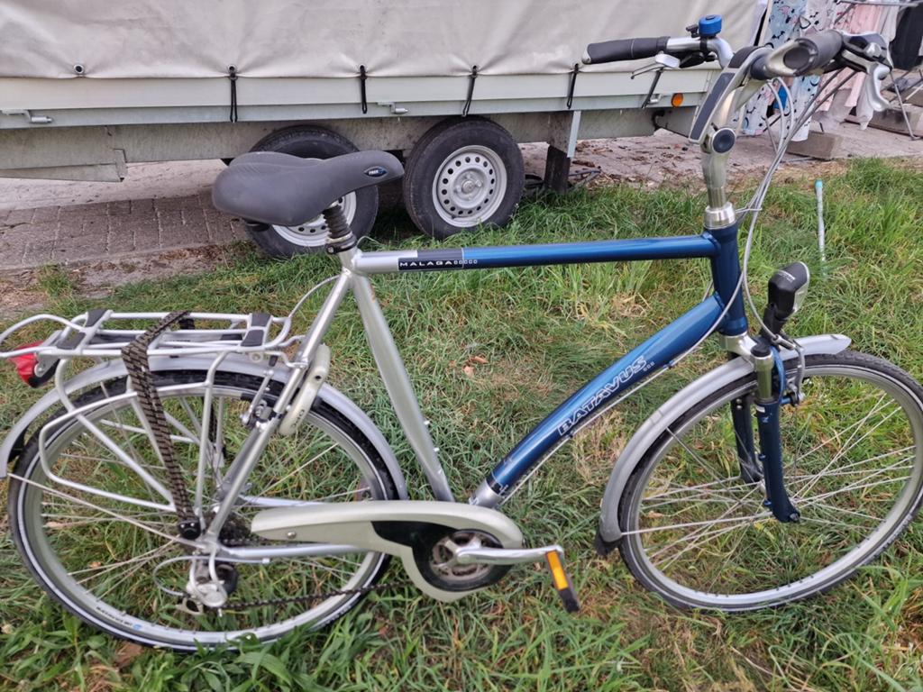 Herenfiets batavus malaga 28" 65 cm. Staat in belgie!, Fietsen en Brommers, Ophalen, Gebruikt, Velgrem, Versnellingen