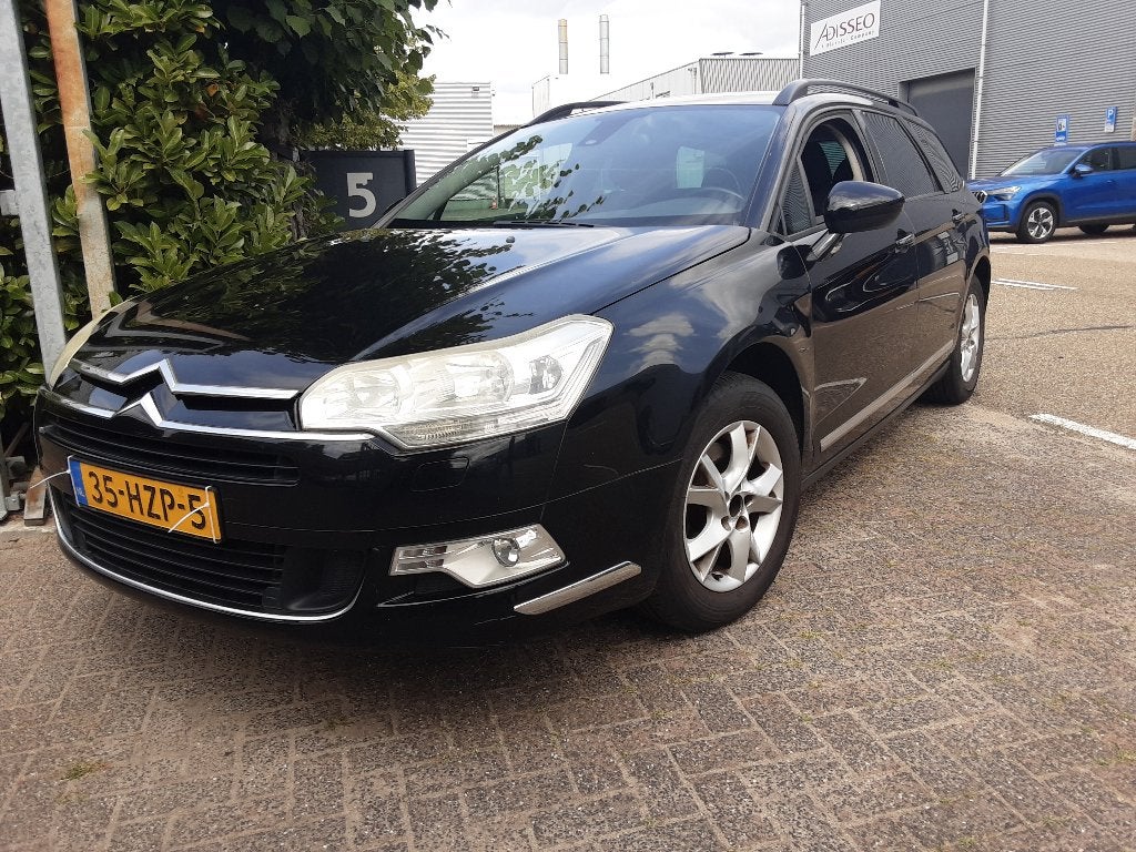 Citroën C5 1.6 Hdif Tourer 2009 Zwart, Auto's, Voorwielaandrijving, Stof, Zwart, Origineel Nederlands