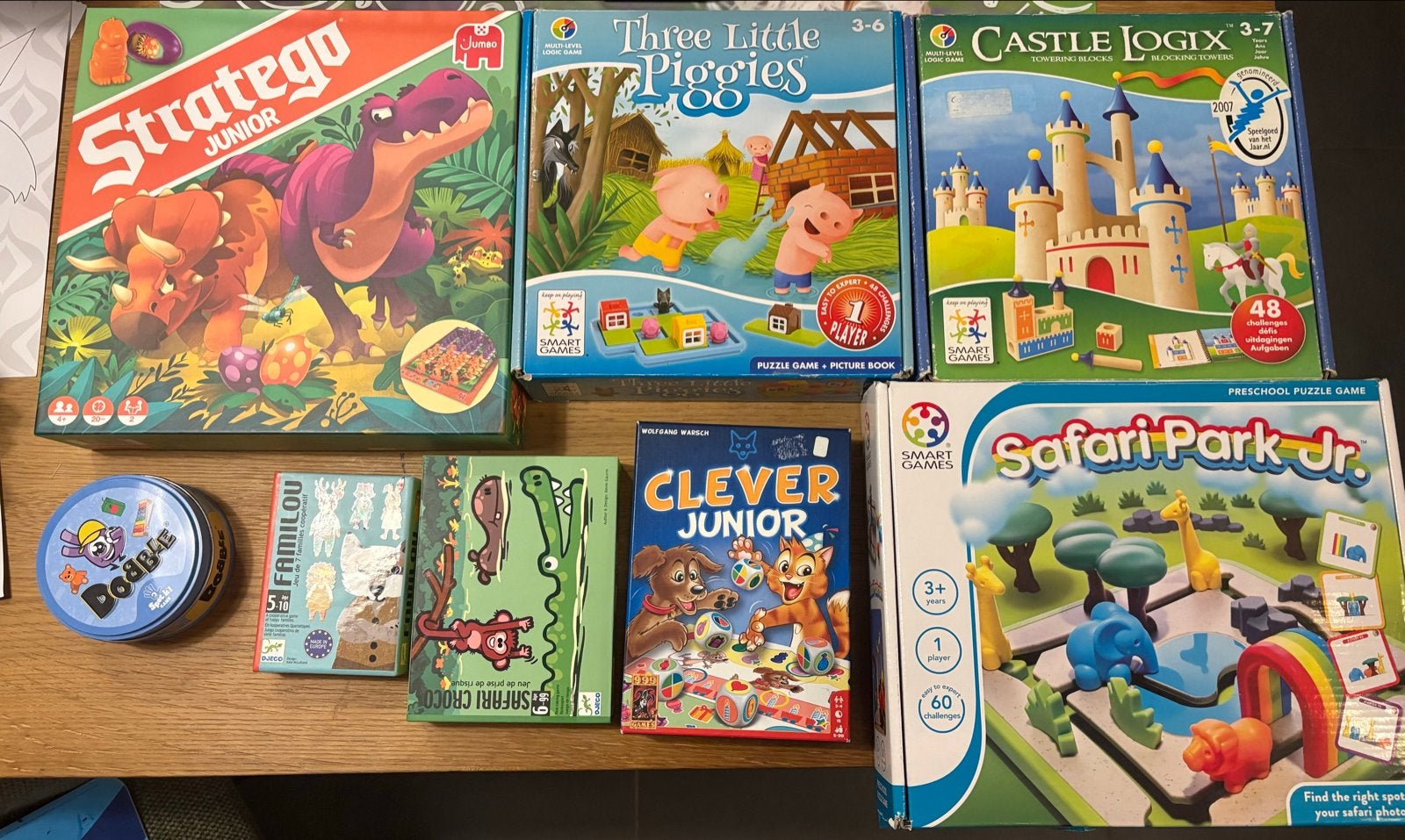 Diverse collectie kinderspellen en smart games voor kinderen, Een of twee spelers, Ophalen of Verzenden, Gebruikt, Reisspel