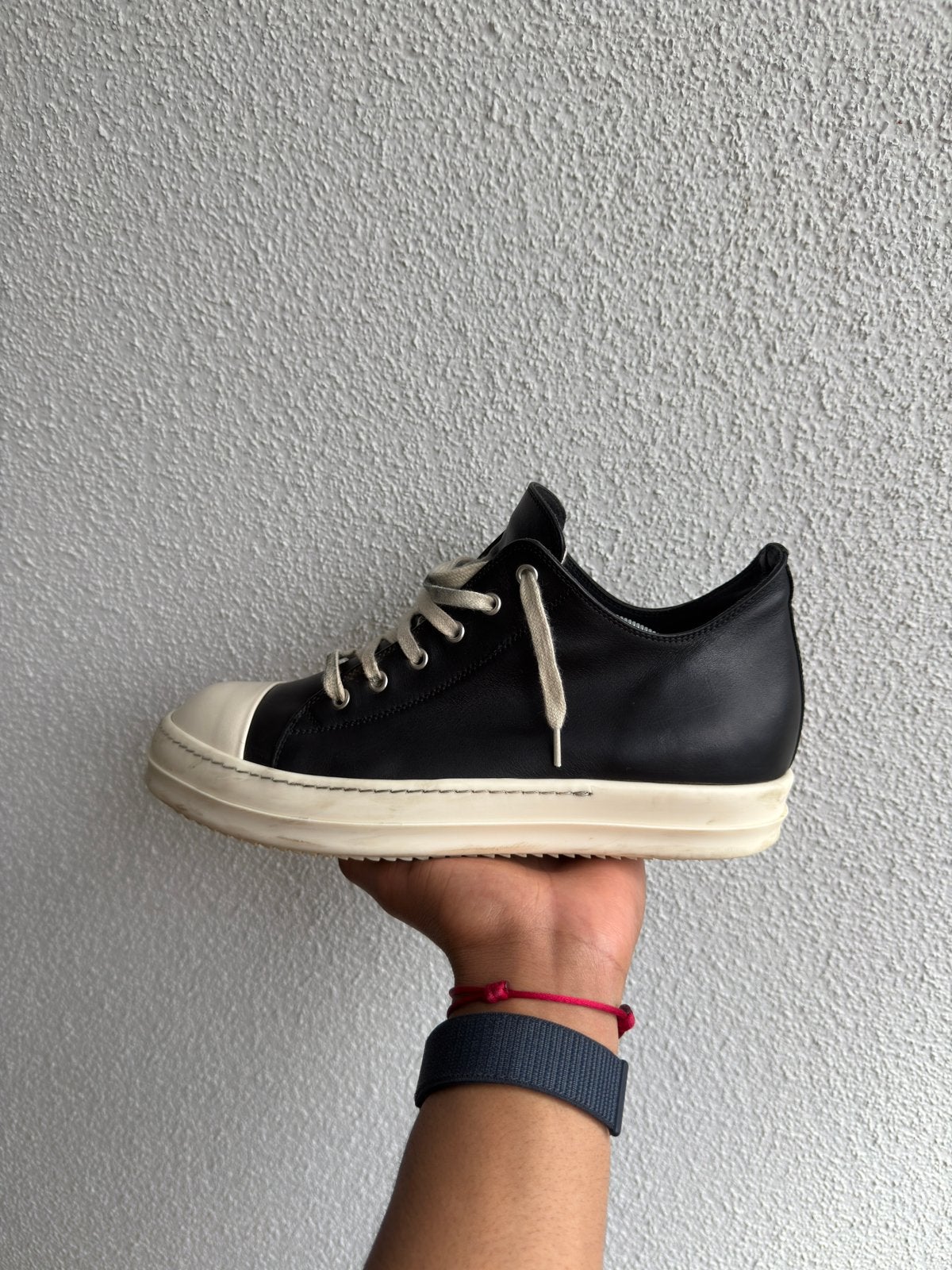 Rick Owens Tower Low Sneaks heren | maat 42,5 zwart leer, Zwart, Ophalen of Verzenden, Sneakers of Gympen, Zo goed als nieuw