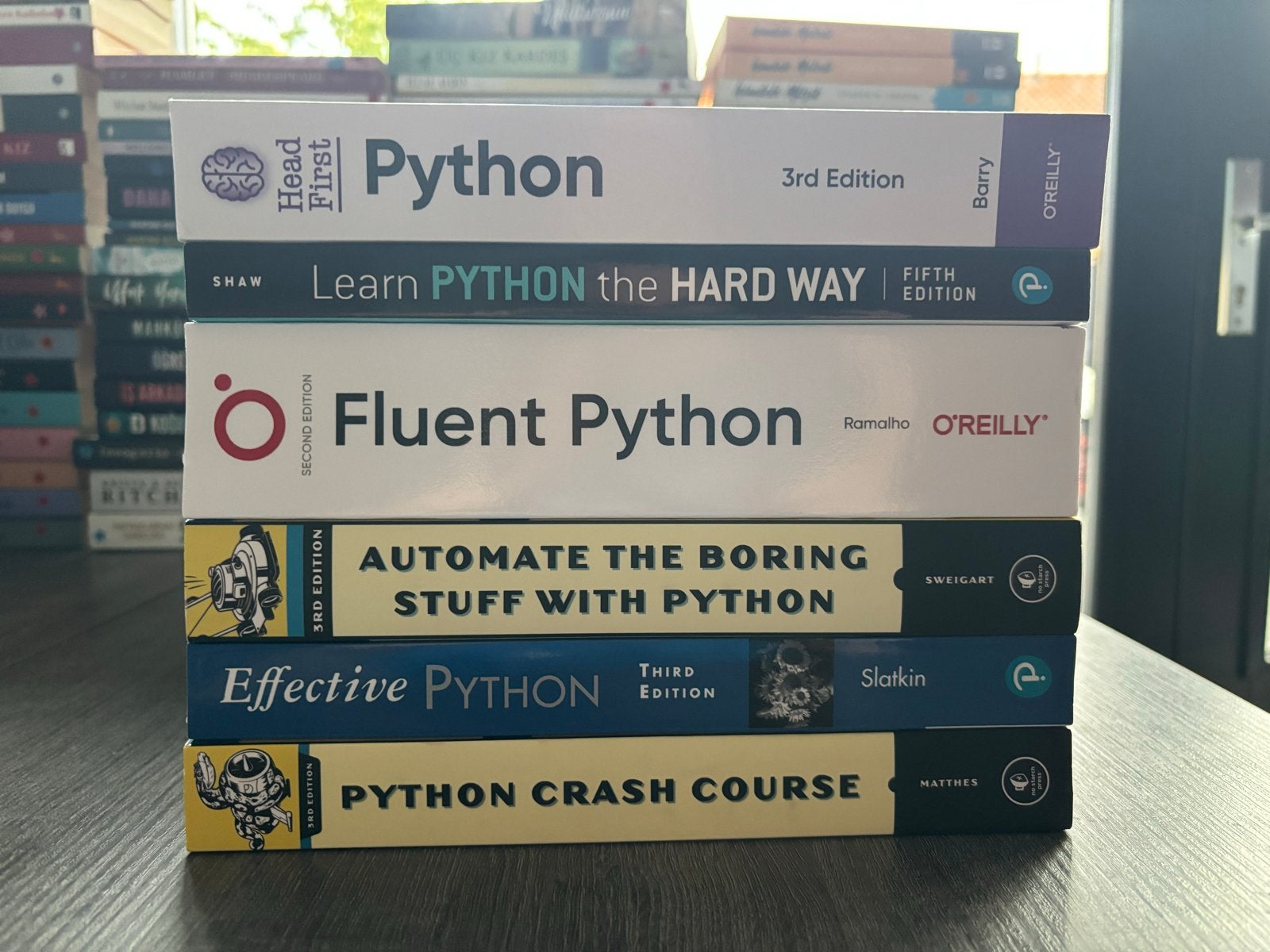 Python Boeken Bundel: Head First, Fluent, Automate & meer, Boeken, Ophalen of Verzenden, Zo goed als nieuw, Programmeertaal of Theorie