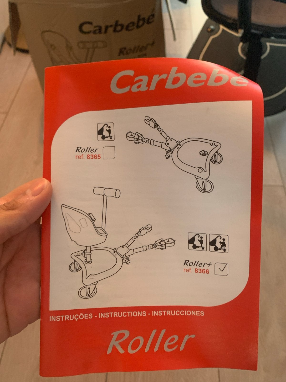 Carbebe Roller+ meerijdplankje met zitje en lichtjes, Ophalen, Gebruikt, Kinderwagen, Overige merken