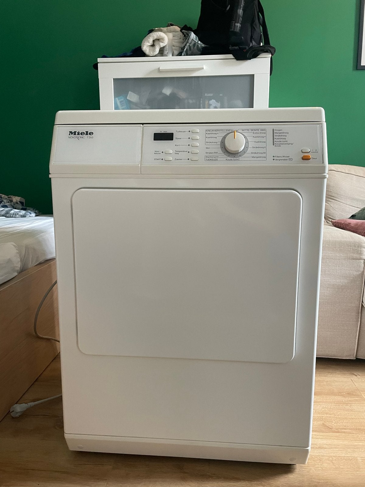 Miele T263 luchafvoerdroeger - 5 kg inhoud, Ophalen, Gebruikt, Luchtafvoer, 4 tot 6 kg