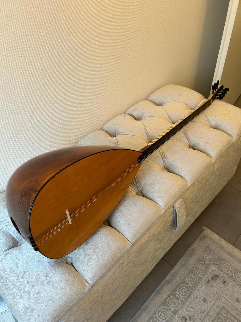 44 Tekne Oyma Dut Ağacı Uzun Sap Saz, Ophalen, Gebruikt, Luit, Saz of Bouzouki