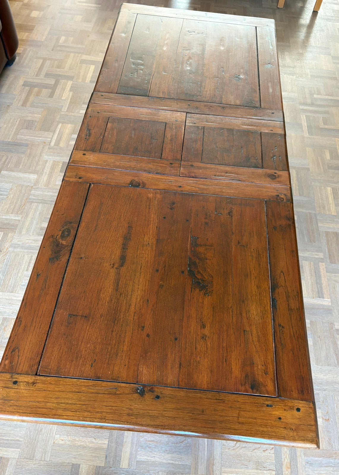 Salontafel, Huis en Inrichting, Tafels | Salontafels, Ophalen, Gebruikt, 100 tot 150 cm, Teakhout