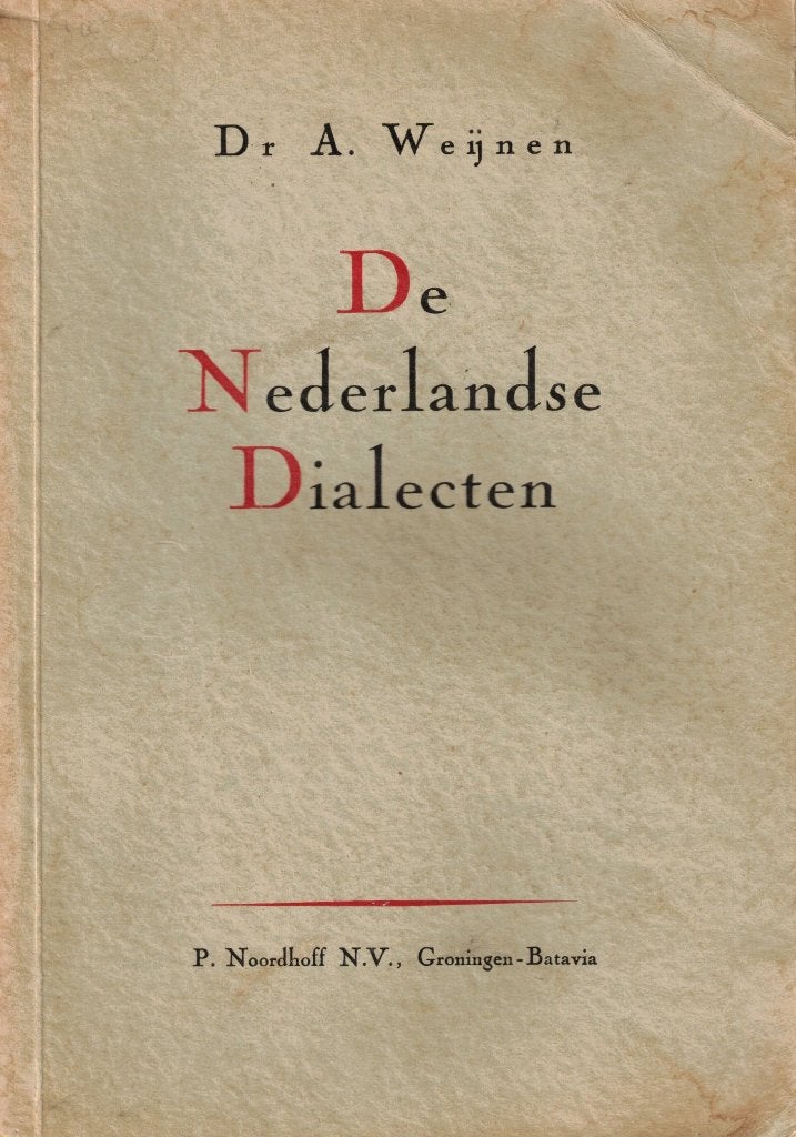 De Nederlandse dialecten - Dr. A. Weijnen, Gelezen, Overige wetenschappen, Ophalen of Verzenden, Dr. A. Weijnen