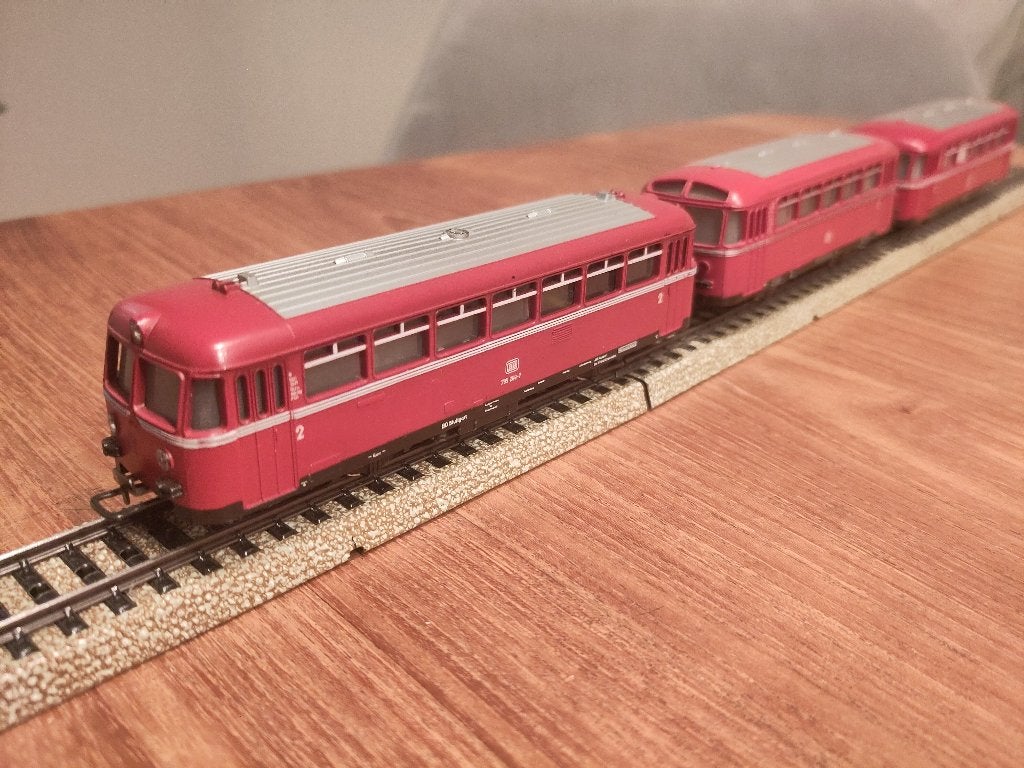 Märklin 3016 + 2x 4018 H0 Railbus – zeer nette staat –getest, Wisselstroom, Gebruikt, Locomotief, Ophalen of Verzenden