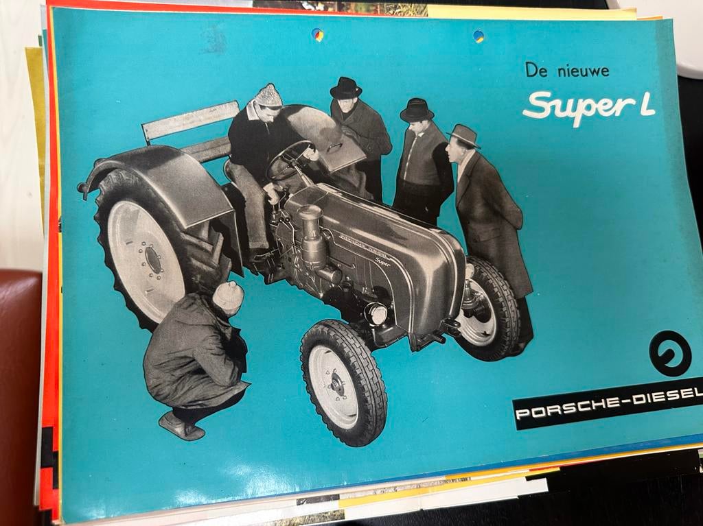 Porsche-Diesel Super L folder uit de jaren '60, Ophalen of Verzenden, Overige typen