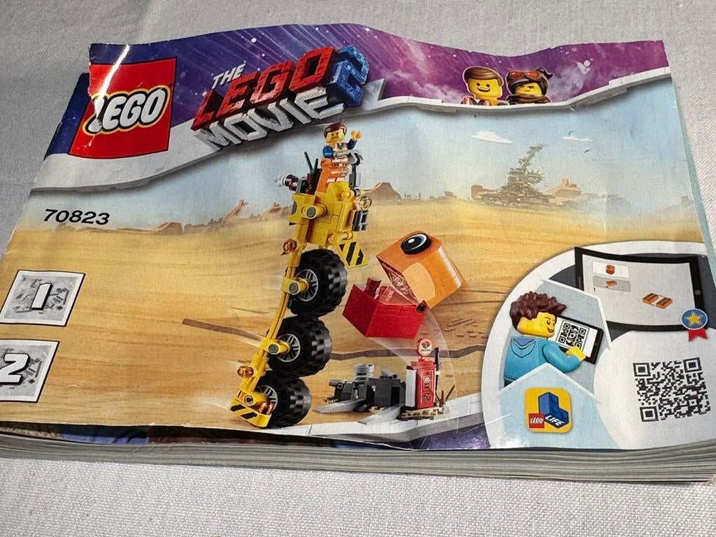 Lego Movie set 70832 Emmets Driewieler, Ophalen of Verzenden, Zo goed als nieuw