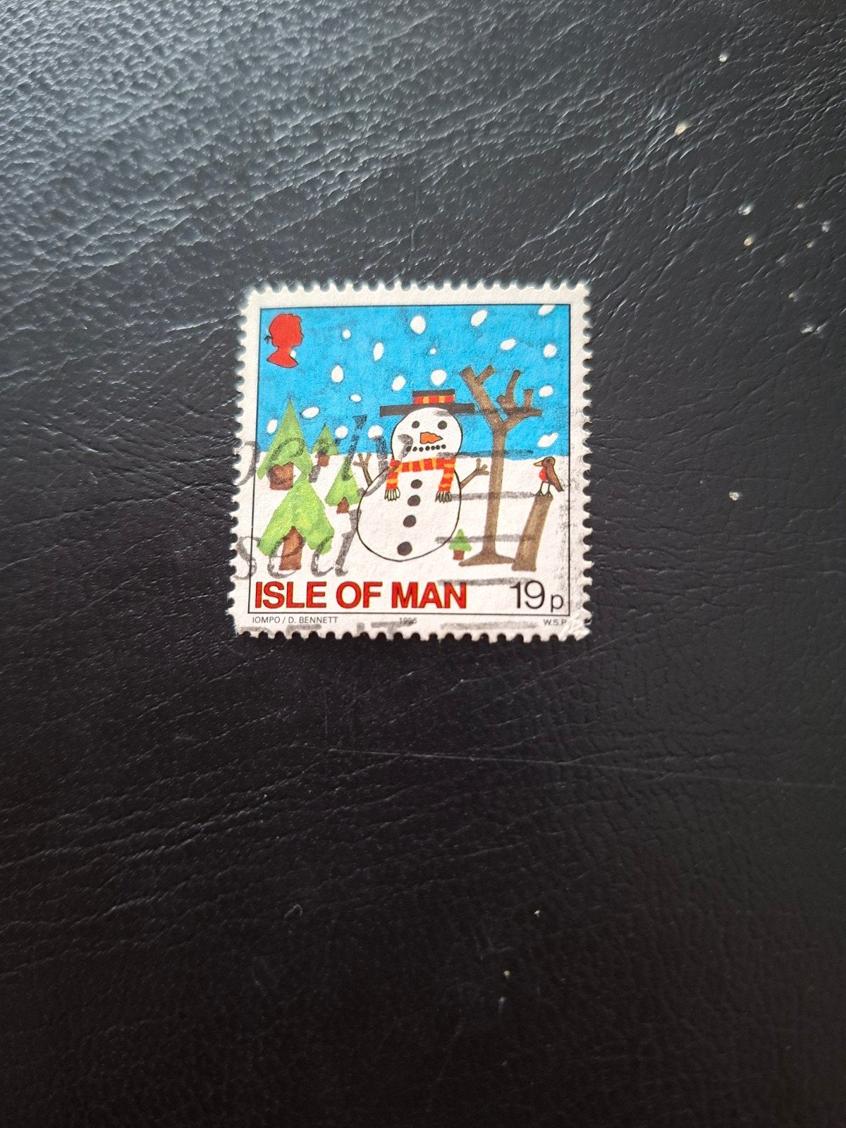 Isle of Man.  Kerstmis. Sneeuwpop., Ophalen of Verzenden, Overige thema's