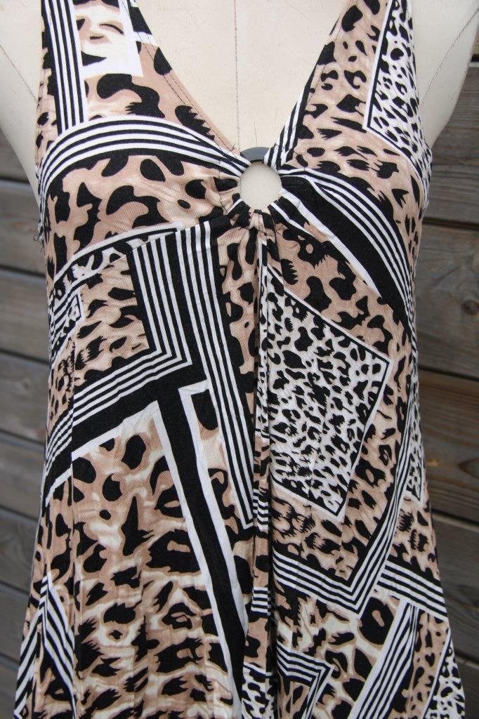 Top camel/ zwart Magna mt 44/46 Vaste prijs, Kleding | Dames, Zwart, Maat 42/44 (L), Ophalen of Verzenden, Zonder mouw