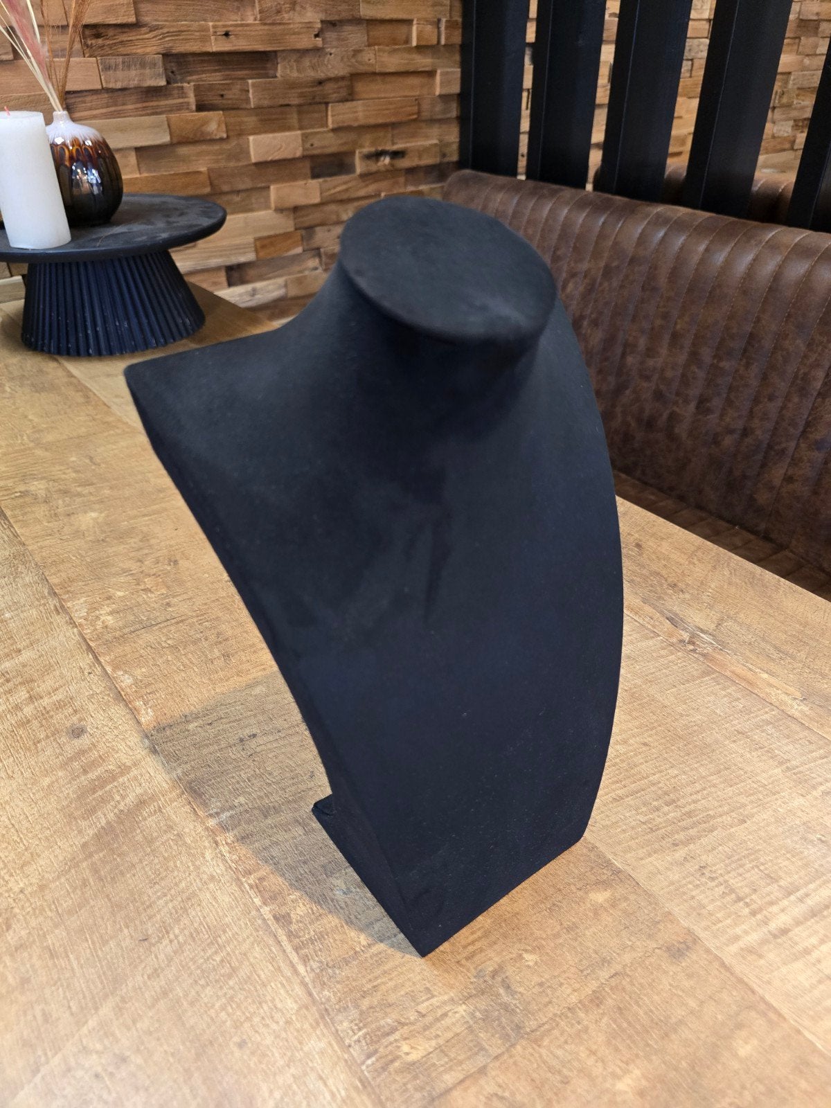 Zwart fluwelen sieraden display buste - 3 maten, Ophalen of Verzenden, Zo goed als nieuw