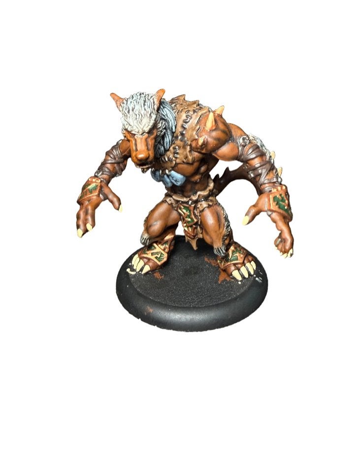 Warmachine Hordes Circle Orboros Feral Warpwolf, ., Warhammer, Ophalen of Verzenden, Zo goed als nieuw