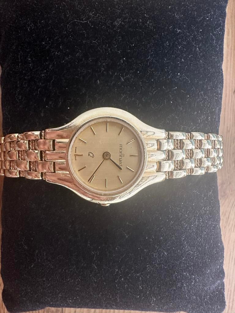 Monnard 14 Karaat Gouden Horloge - Recent Onderhoud, Polshorloge, Zo goed als nieuw, Goud, Ophalen