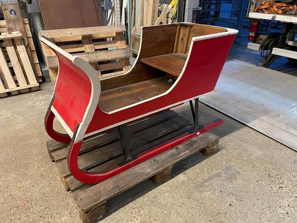 Arreslee / duwslee (rood), Diversen, Kerst, Ophalen, Gebruikt