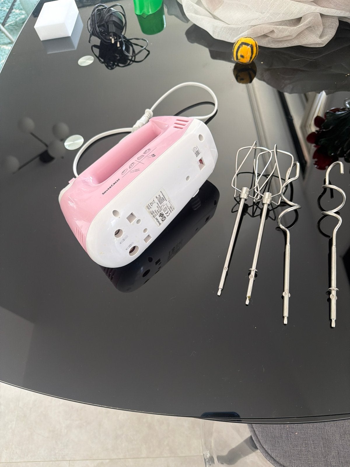 Silvercrest Handmixer Roze - Zo goed als nieuw, Minder dan 1 liter, Ophalen, Zo goed als nieuw, 3 snelheden of meer