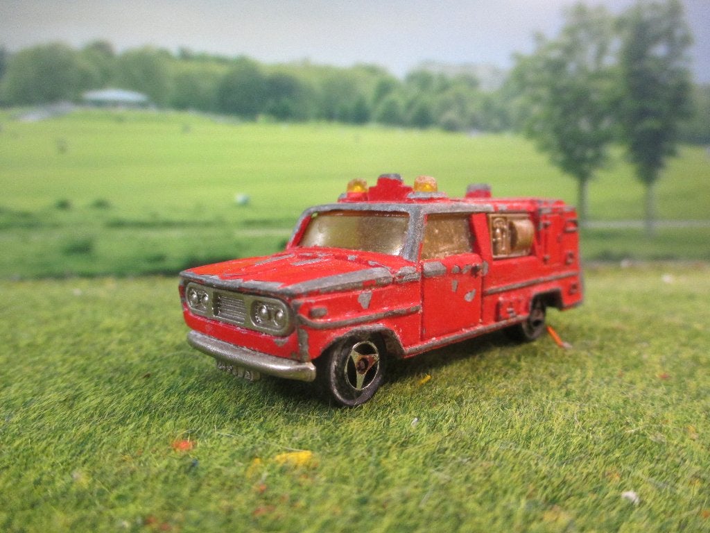 1:80 Dodge D20 Brandweer - Majorette voor restauratie #1, Ophalen of Verzenden, Gebruikt, Auto