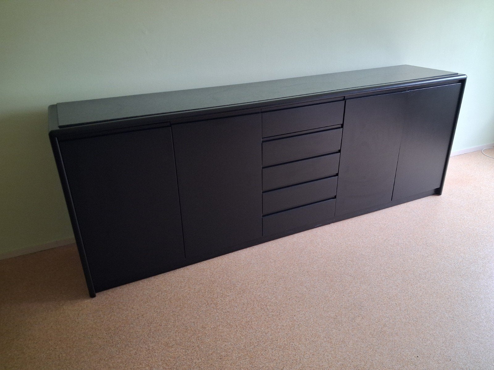 Dressoir 2,50 meter lang met marmer blad, Ophalen of Verzenden, 25 tot 50 cm, 200 cm of meer