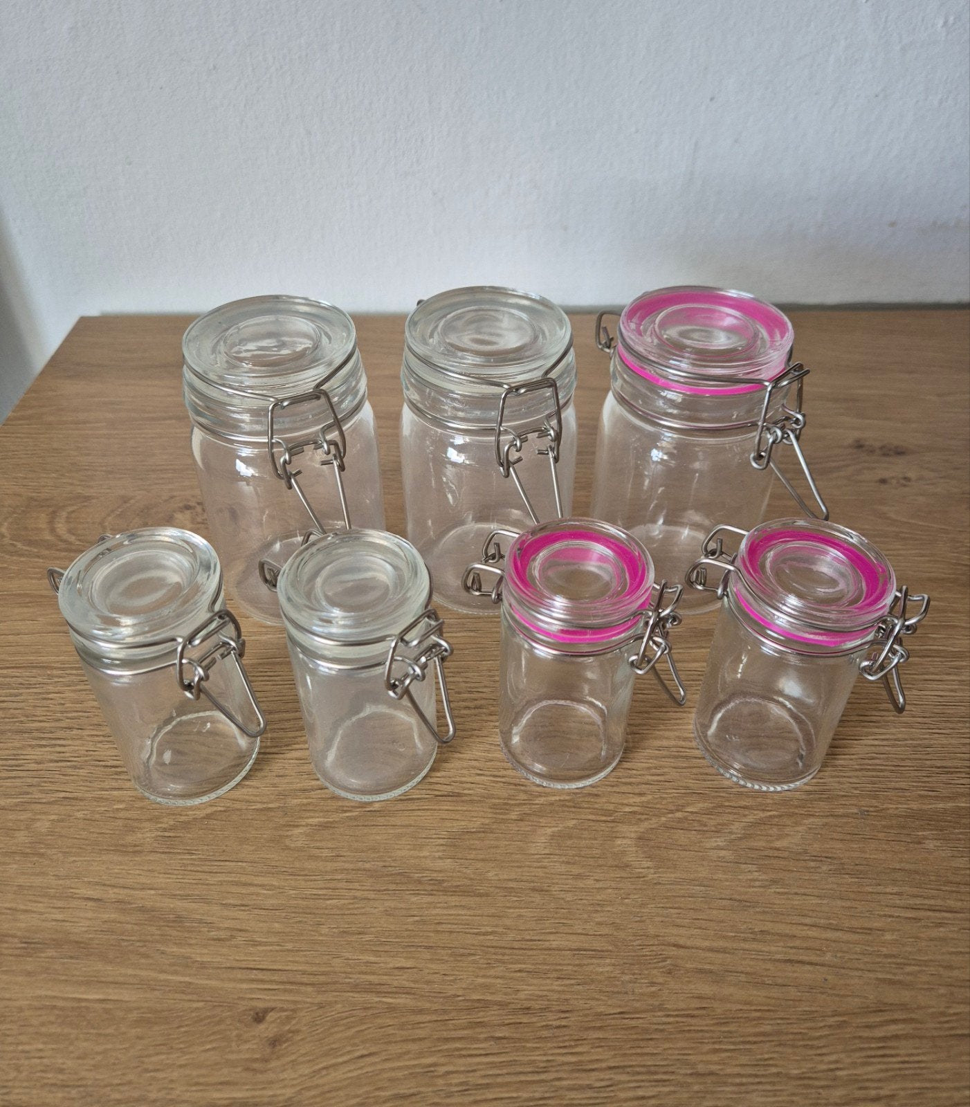 Set van 7 kleine wekpotten, Huis en Inrichting, Keuken | Potten en Pannen, Ophalen of Verzenden, Nieuw