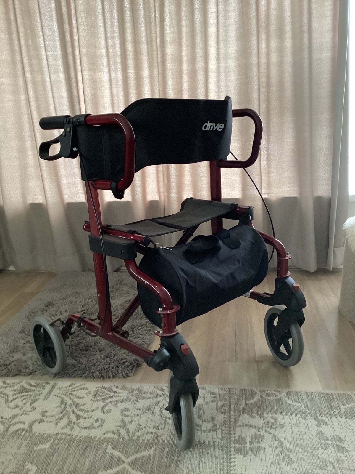 Drive rollator/rolstoel met rugleuning, Ophalen, Zo goed als nieuw