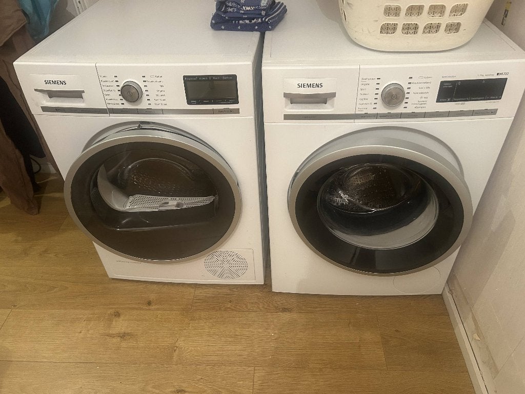 Siemens wasmachine en wasdroger, Ophalen, 1200 tot 1600 toeren, Gebruikt, 85 tot 90 cm